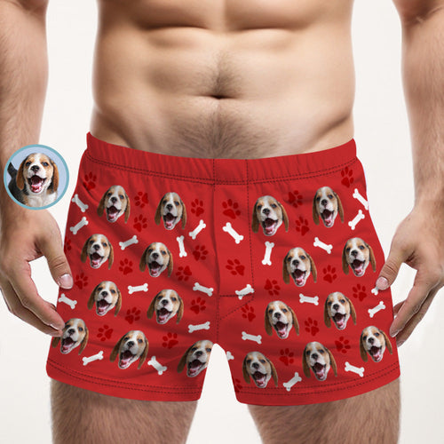 Personalisierte Boxershorts Mit Hundegesicht, Mehrfarbig, Personalisiertes Lässiges Unterwäsche-geschenk Für Ihn - MyFaceBoxerDE