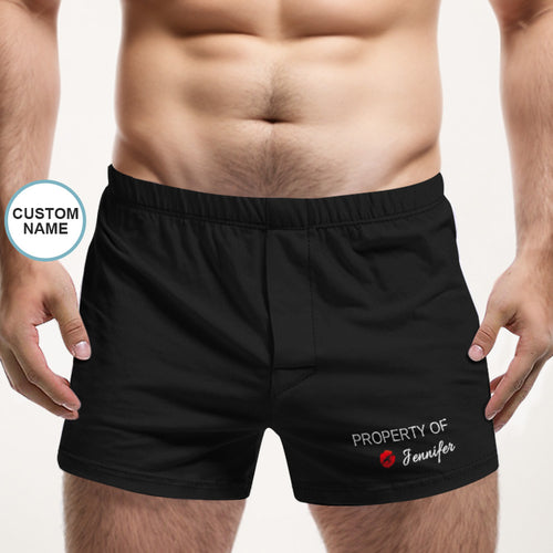 Mehrfarbige Boxershorts Mit Individuellem Namen, Eigentum Von Ihnen, Personalisiertes Foto-unterwäsche-geschenk Für Ihn