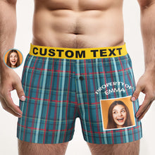 Boxershorts Mit Individuellem Foto, Gestreift, Kariert, Gemustert, Personalisierter Bund, Lässige Unterwäsche Für Ihn - MyFaceBoxerDE