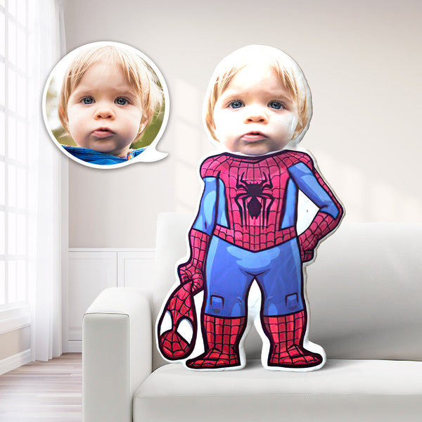 Gesichtskissen Spider Man Custom Kissen Gesicht Körperkissen Personalisiertes Fotokissen Geschenk Dekokissen Minime Kissen - MyFaceBoxerDE