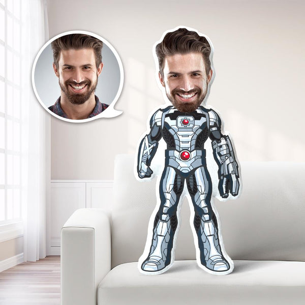 Personalisiertes Foto Mein Gesicht Kissen Custom Face Kissen Cyborg Foto Kissen Kostüm Puppe Einzigartiges Geschenk - MyFaceBoxerDE