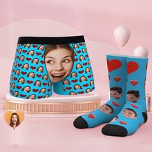 Custom Face Boxershorts Und Socken Set Big Face - MyFaceBoxerDE